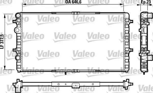 VALEO 732698 Radyatör 6K0121253BC