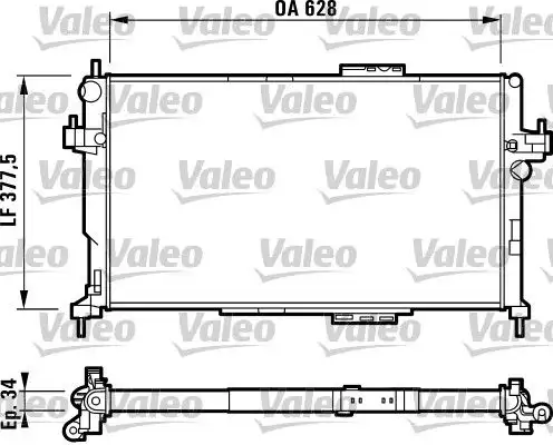 VALEO 732824 Radyatör 9196694