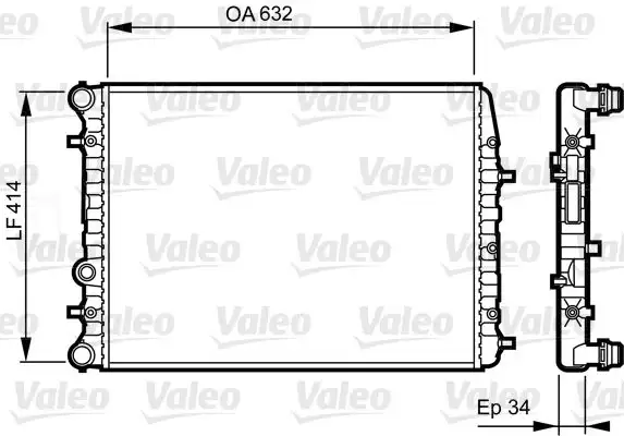VALEO 732864 Radyatör