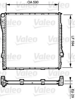 VALEO 734895 Radyatör 17107544668