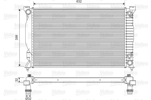 VALEO 735093 Radyatör 8E0121251P