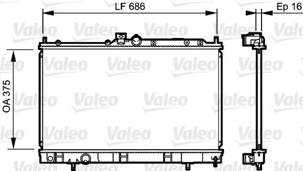 VALEO 735198 Radyatör MR968857