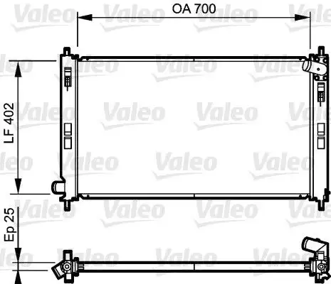 VALEO 735200 Radyatör