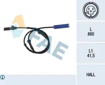 FAE 78046 ABS Hız Sensörü (Arka) 34521165535