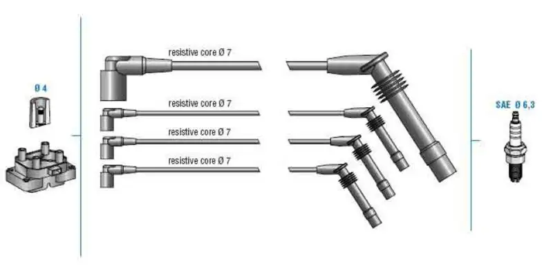 DODUCO 7816 Buji Kablosu