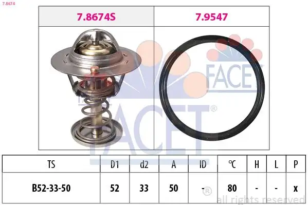 FACET 7.8674 Termostat