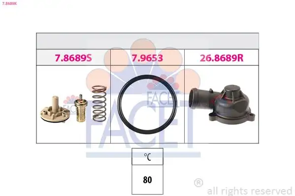 FACET 7.8689K Termostat 03C121110L