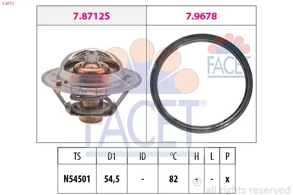 FACET 7.8713 Termostat 2222115910