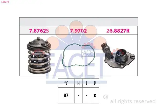 FACET 7.8827K Termostat 11518512234