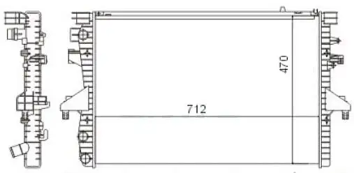 MGA 80194 Radyatör 7H0121253K