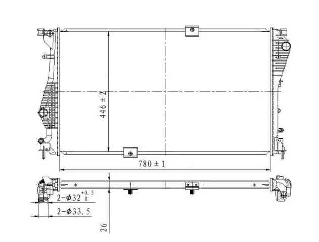 MGA 80464 Radyatör 214109682R