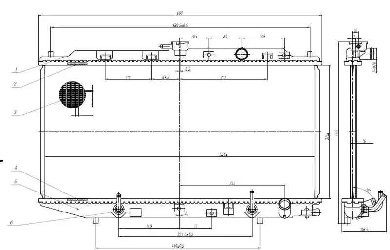 MGA 80480 Radyatör 19010PM3901