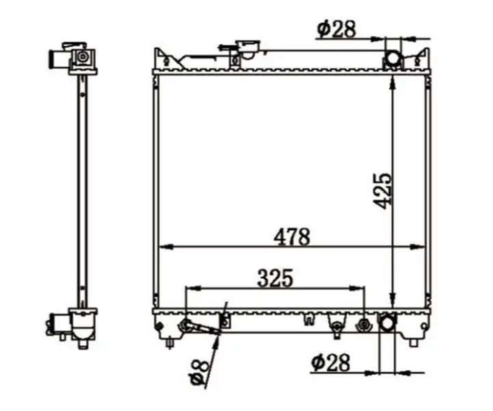 MGA 80692 Radyatör 1770056B10