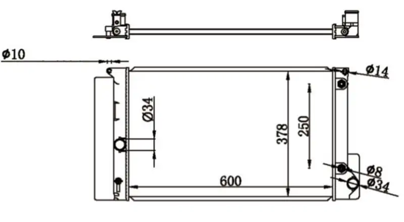MGA 80712 Radyatör 164000D400