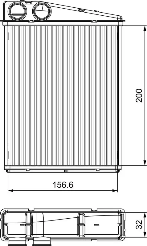 VALEO 811542 Kalorifer Radyatörü A1648300061