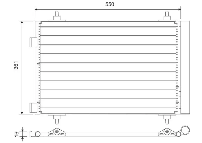 VALEO 812746 Klima Radyatörü 6455GK