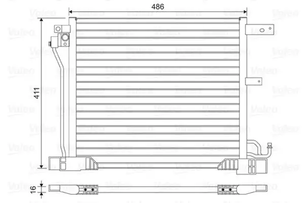 VALEO 814454 Klima Radyatörü 921103DD0A