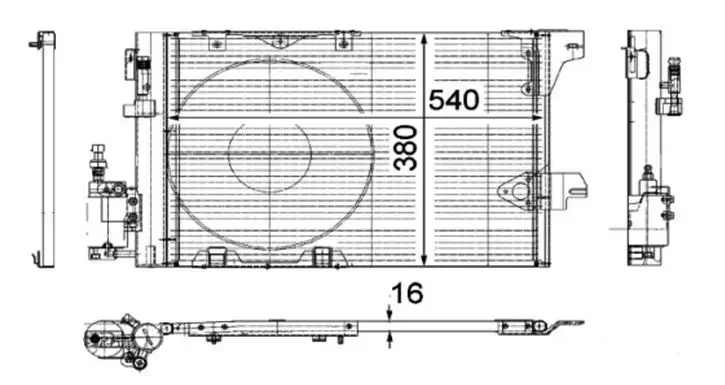 MGA 82141 Klima Radyatörü 1850074