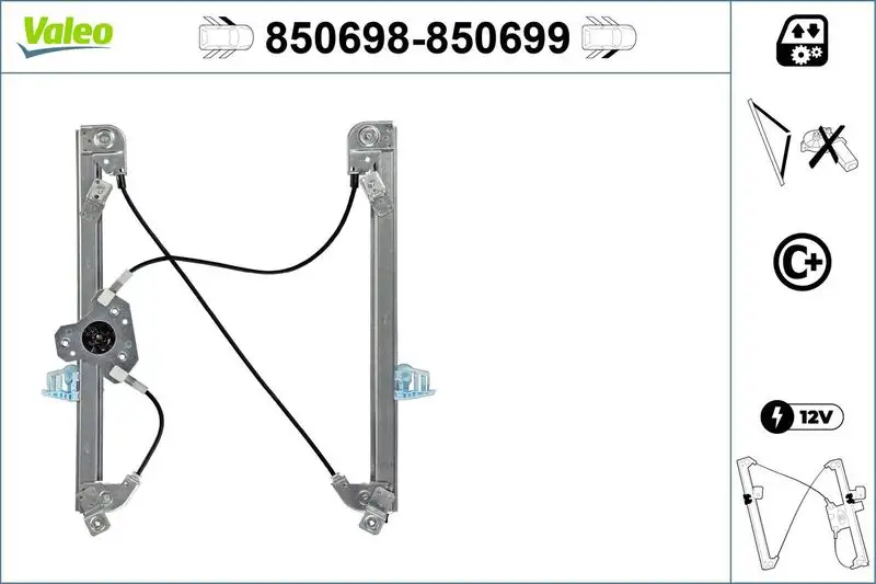 VALEO 850698 Ön Cam Krikosu (Sol) 8201010926
