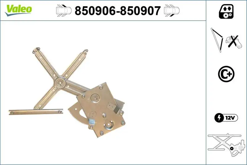 VALEO 850906 Ön Cam Krikosu (Sol) 93171820