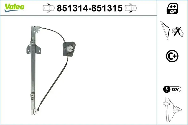 VALEO 851314 Ön Cam Krikosu (Sol)