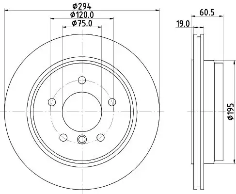 HELLA 8DD355112-271 Arka Fren Diski 34216855159