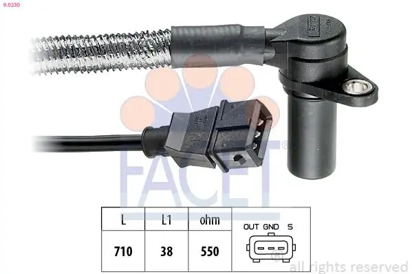 FACET 9.0230 Krank Sensörü 90492006