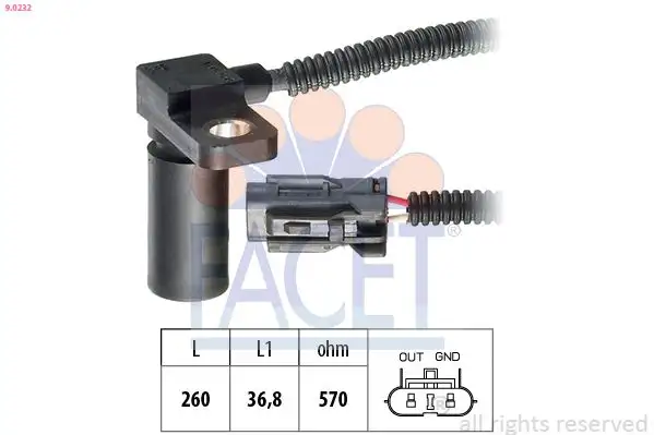 FACET 9.0232 Devir Sensörü RS123CG