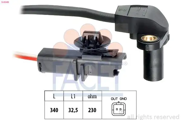 FACET 9.0549 Krank Sensörü 8200766056