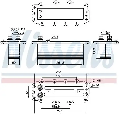 NISSENS 961295 Turbo Radyatörü 77368534