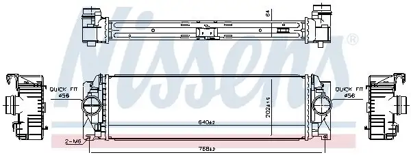 NISSENS 961312 Turbo Radyatörü A9065010501