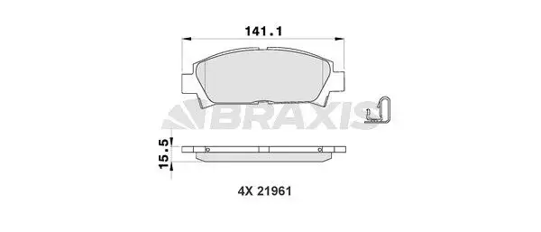 BRAXIS AB0191 Ön Fren Balatası