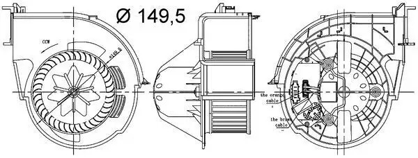 MAHLE AB83000S Kalorifer Motoru 64119229658