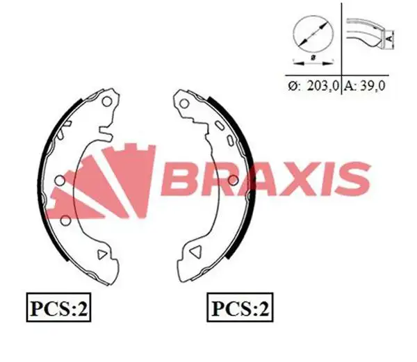 BRAXIS AC0030 Arka Fren Balatası 9950814