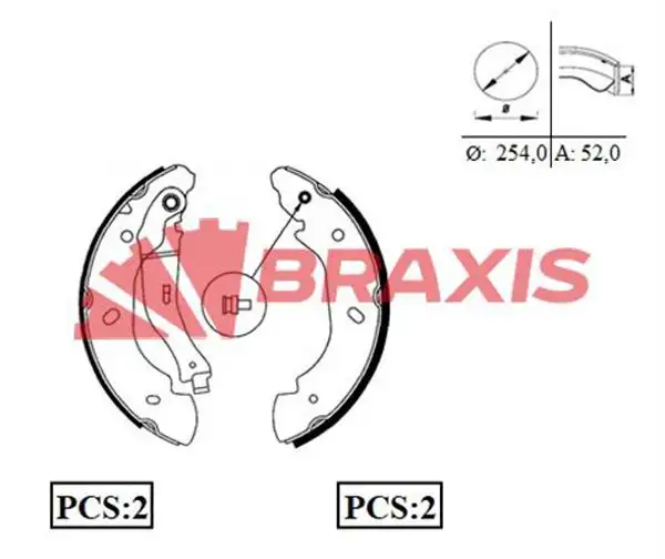 BRAXIS AC0061 Arka Fren Balatası