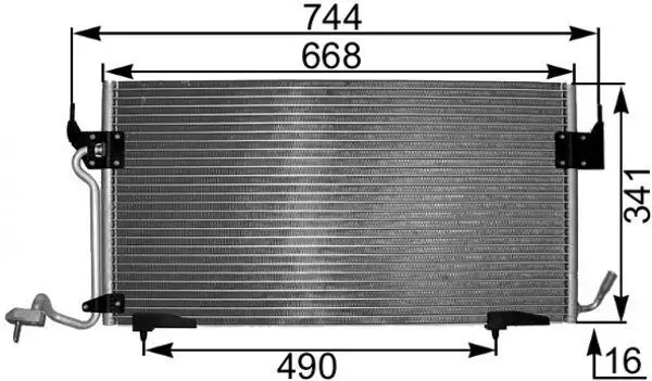 MAHLE AC342000S Klima Radyatörü