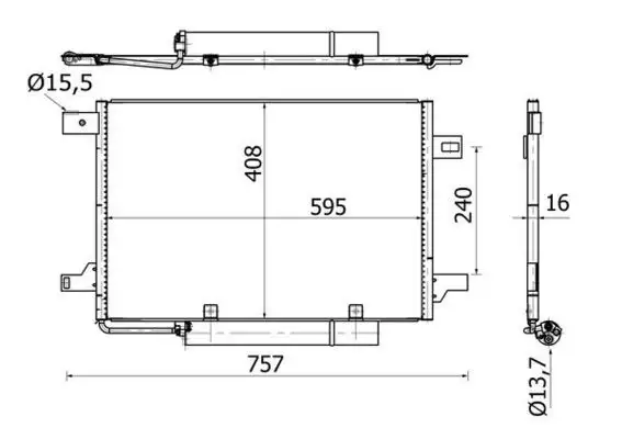 MAHLE AC369000S Klima Radyatörü A1695000754