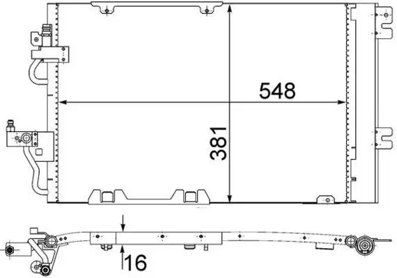 MAHLE AC378000S Klima Radyatörü 93178959
