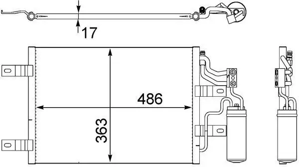 MAHLE AC409000S Klima Radyatörü 1850094