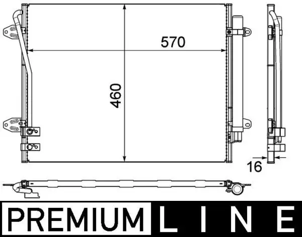 MAHLE AC734000P Klima Radyatörü 3C0820411H
