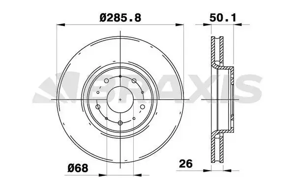 BRAXIS AE0250 Ön Fren Diski
