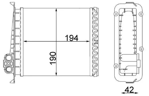 MAHLE AH106000S Kalorifer Radyatörü 3545588