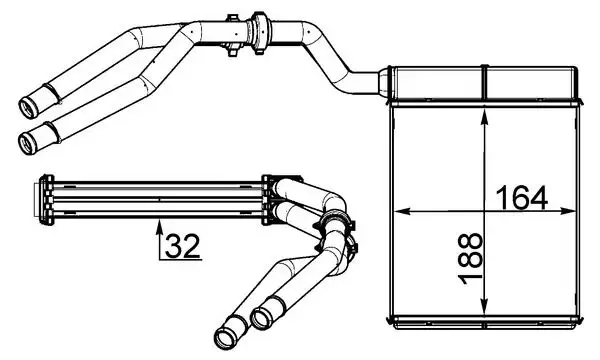 MAHLE AH257000S Kalorifer Radyatörü