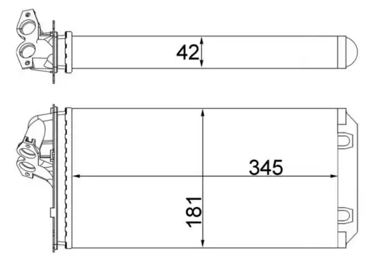 MAHLE AH64000S Kalorifer Radyatörü A0038350001