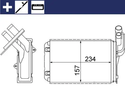 MAHLE AH99000S Kalorifer Radyatörü 7701034551