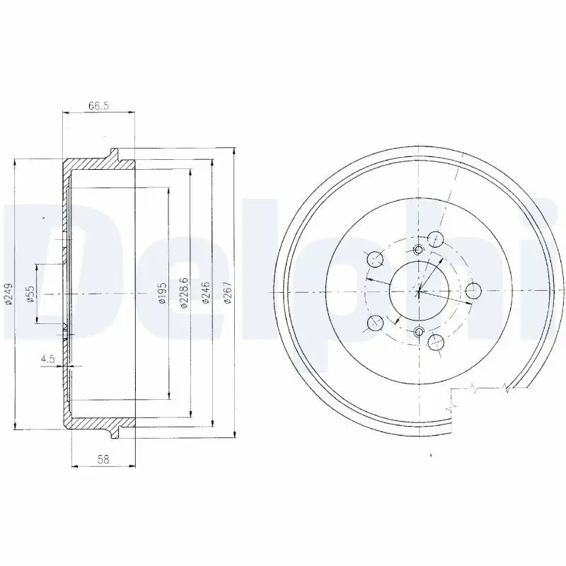 DELPHI BF405 Fren Kampanası 4243120440