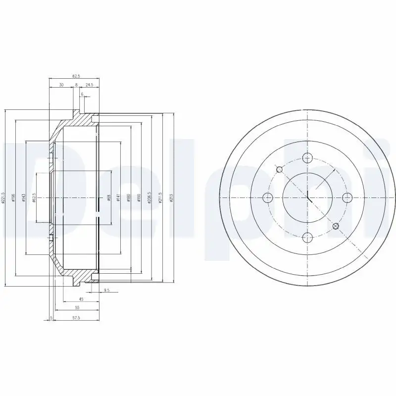 DELPHI BF519 Fren Kampanası 5841125010