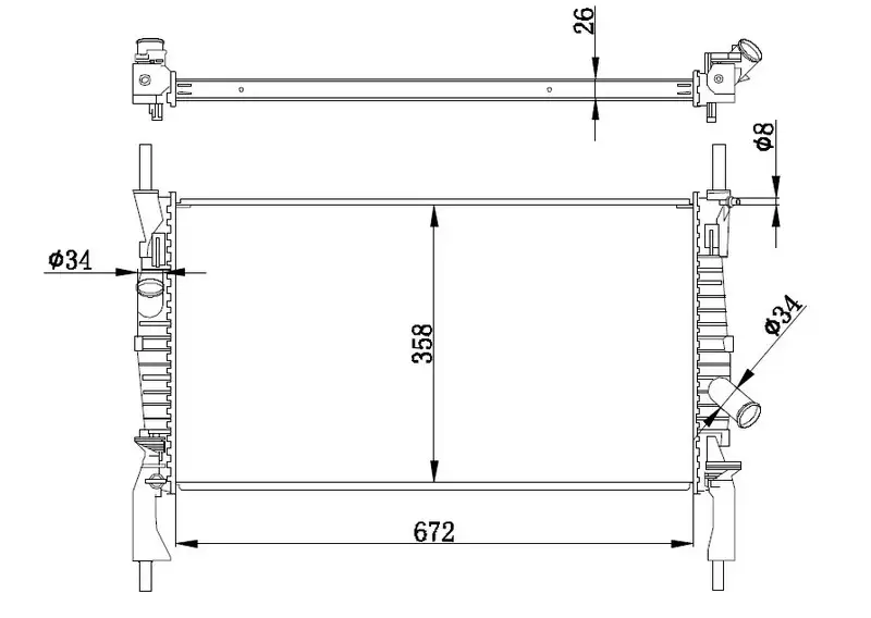 ORIS BFR114026 Radyatör