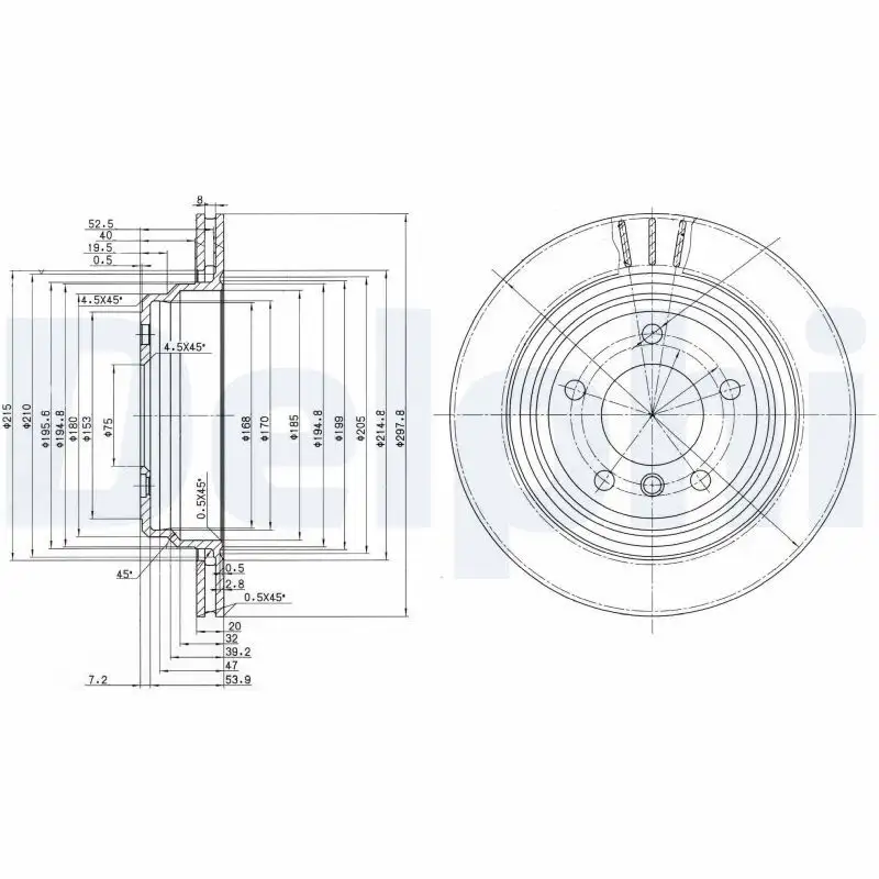 DELPHI BG3042 Arka Fren Diski