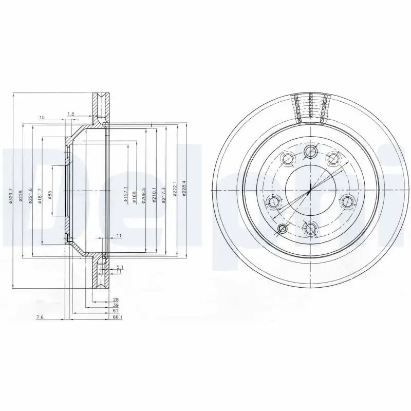 DELPHI BG3775C Arka Fren Diski